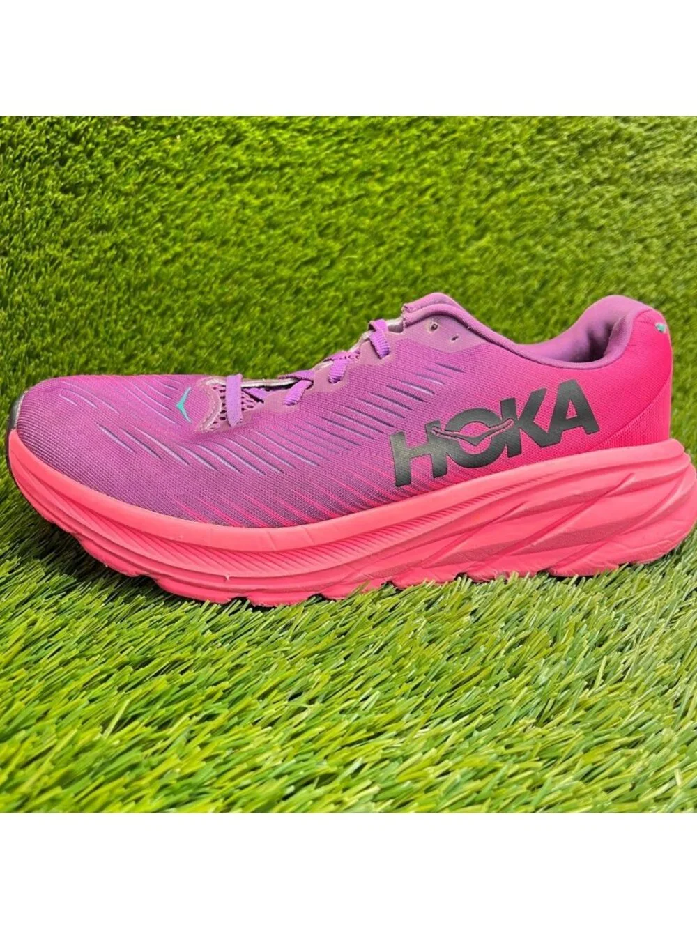 Hoka One One Rincon 3 Womens Size 8.5 Beautyberry Pink Running Shoes Sneakers